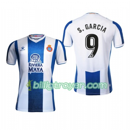 Billige Fotballdrakter RCD Espanyol Sergio Garcia 9 Hjemmedraktsett 2019/20 Kortermet